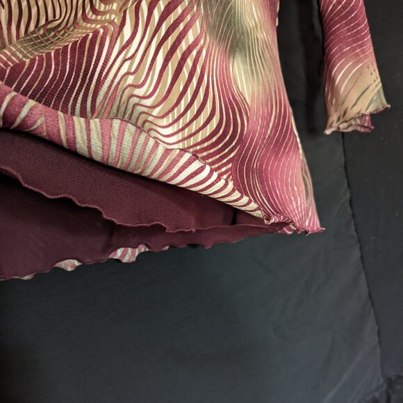 Tribal mulit-colored "tiger stripe" shirt, M (medium) - Picture 3 of 5